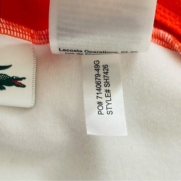 Lacoste Sport Men’s Orange Sweater - Picture 9 of 10